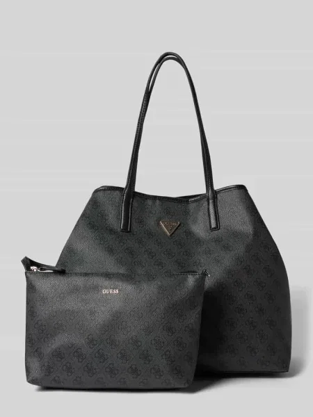 Guess Torba Shopper Victtoria Z Saszetką grau czarna
