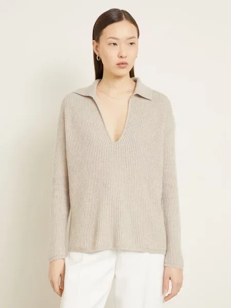Max Mara Sweter Z Kaszmiru Mxmgomma beige beżowy