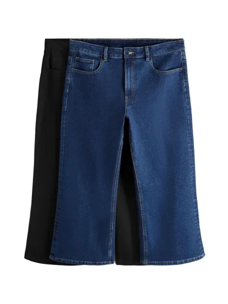 The Set Jeans albastru denim / denim negru