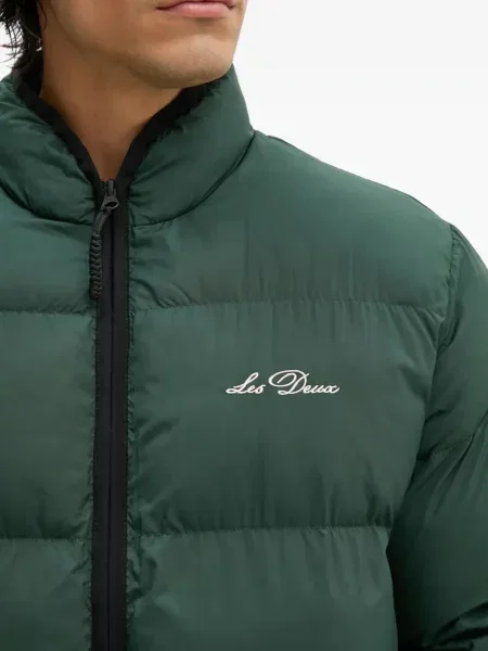 Geacă Les Deux cu broderie verde
