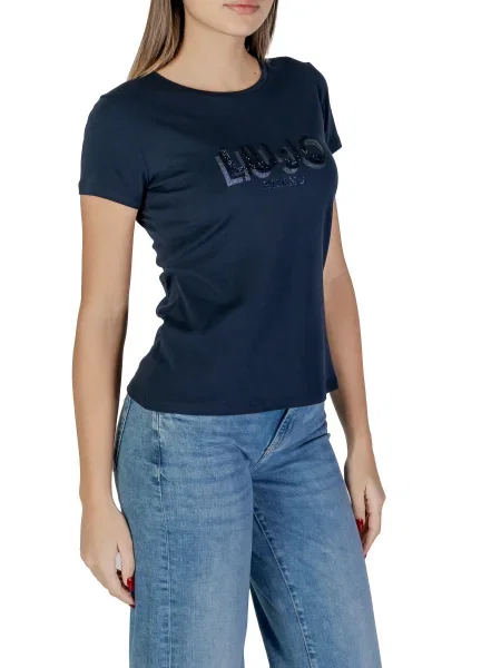 Koszulka Liu Jo z krótkim rękawem niebieska