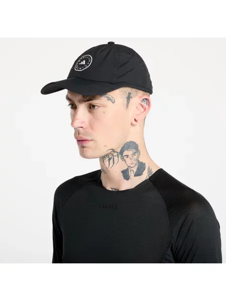Czapka z daszkiem Adidas do biegania czarna