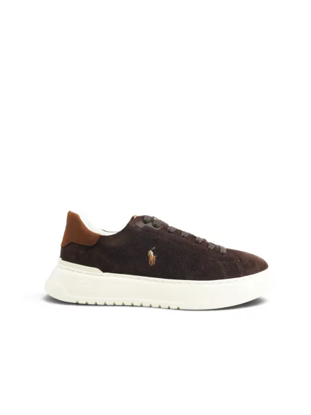 Polo Ralph Lauren Rlite Court sneakersy zamszowe brązowe
