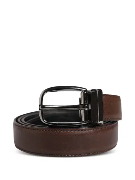 Cu centură curea Dolce & Gabbana din piele cu cataramă maro
