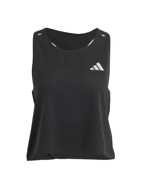 Tek top Adidas obrezano bela