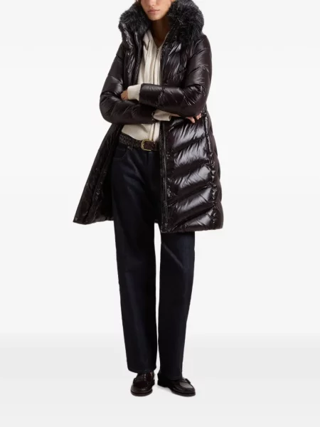 Matlasat geacă Woolrich cu blană negru