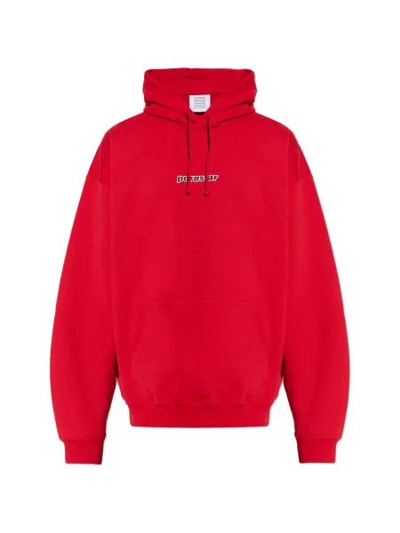 Hanorac cu glugă Vetements roșu