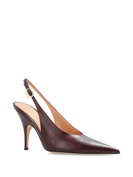 Pantofi cu toc Gianvito Rossi slingback roșu