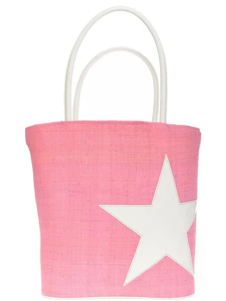 Le Comptoir de la plage Пляжна сумка Paradise_Rose Солома рожевий