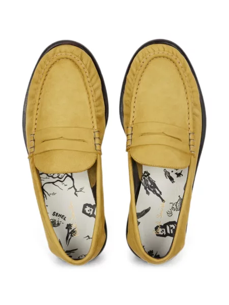 Pantofi loafer Paul Smith din piele galben