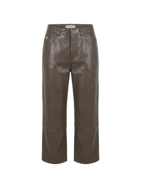 Pantaloni Alberta Ferretti cu autograf maro
