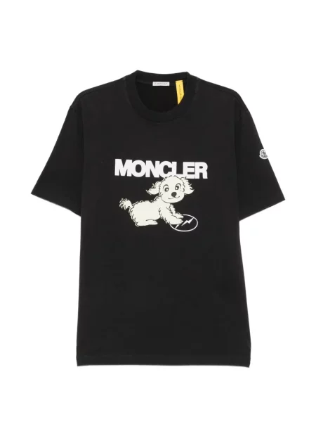 Tricou Moncler cu imagine negru