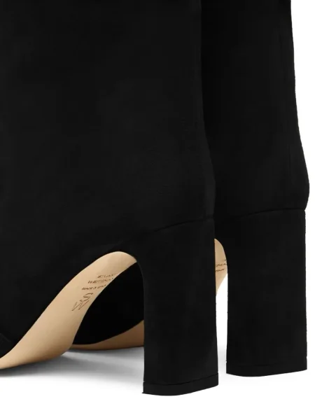 Botine Stuart Weitzman din piele de căprioară negru