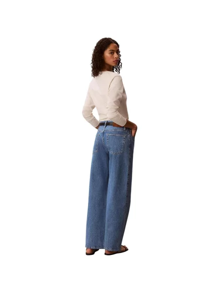 Blugi Calvin Klein Jeans albastru