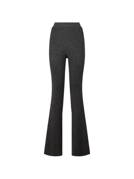 Pantaloni Alberta Ferretti tricotate evazate gri