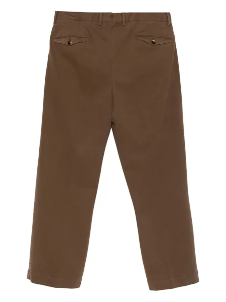 Pantaloni Dell'oglio plisate maro