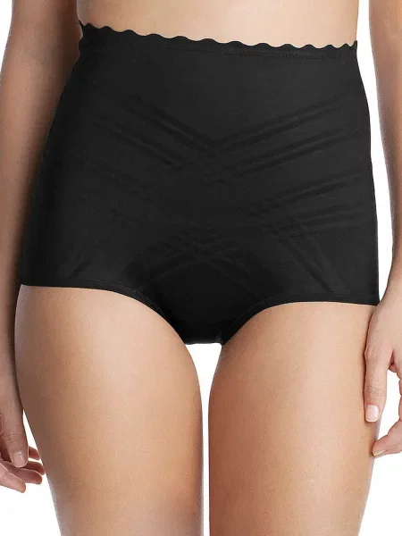 Женские трусы слип с высокой посадкой чорні