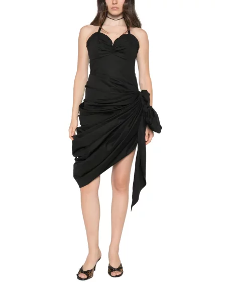 Rochie Chloé asimetrică negru