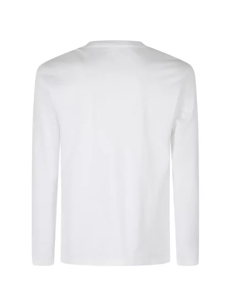 Lung tricou Dondup cu autograf alb