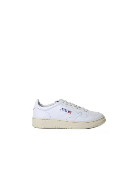 Sneakers Autry Medalist Low Man Leat/ Leat Wht/ Wht EUR 41 białe