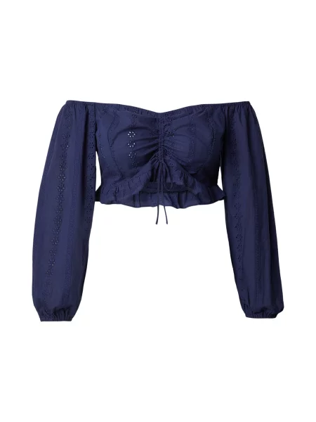 CITA MAASS Top Broderie Anglaise bleumarin