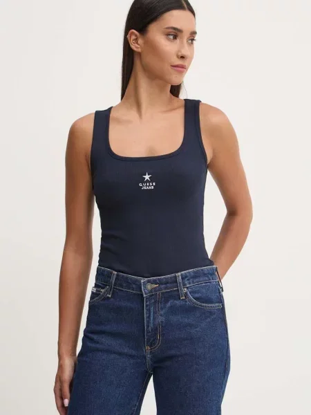 Топ Guess Jeans тъмносиньо