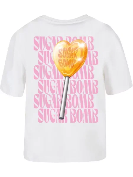 Mister Tee Tričko Sugar Bomb žltá / sivá / ružová biela