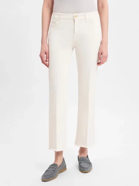 Cambio Dżinsy proste Francesca Kobiety jednolity 42 beżowy