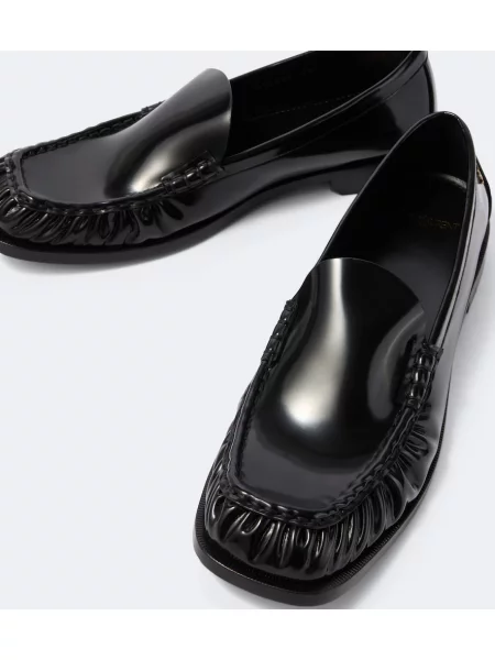 Pantofi loafer Saint Laurent din piele negru