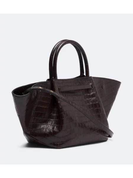 Top Demellier din piele maro