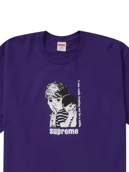 Tricou Supreme cu imagine violet