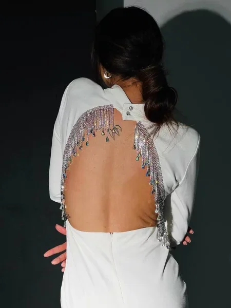 Сукня міні Milirud віскоза/нейлон білий