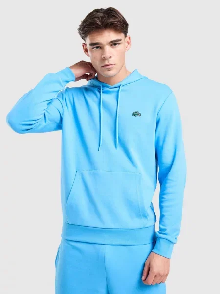 Lacoste Bluza Z Kapturem Dbl Knit Oth Hd niebieska