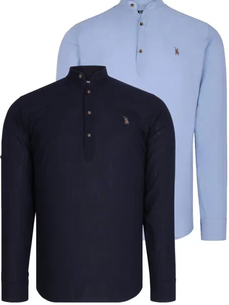 Z ovratnikom srajca Dewberry črna