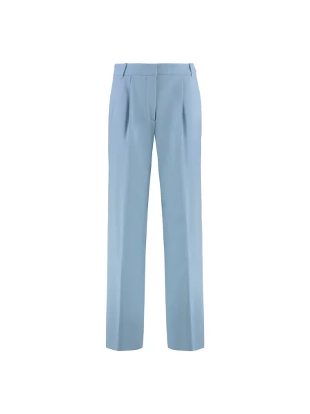 Calvin Klein Spodnie palazzo Błękitny Wide Leg niebieskie