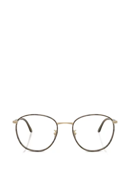 Ochelari de soare rotunzi Giorgio Armani maro