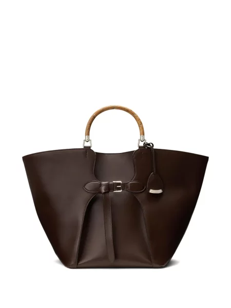 Geantă shopper Ralph Lauren Collection maro