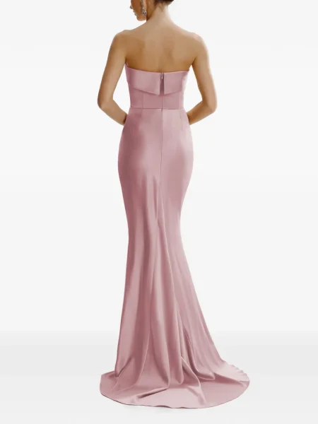 Rochie maxi Framboise de costum roz