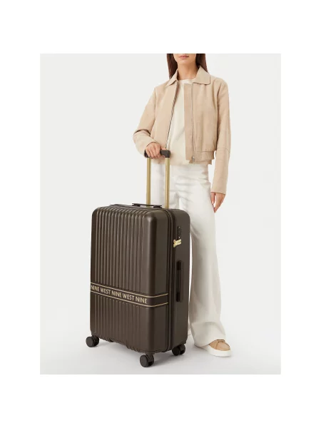 Nine West Didelis lagaminas Tamsiai ruda