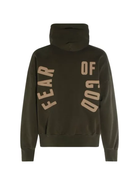 Суичър с качулка Fear Of God с принт кафяво