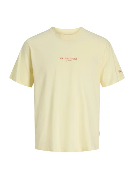 JACK & JONES Tricou JORHyeres deschis / galben pastel / portocaliu / roz zmeură albastru