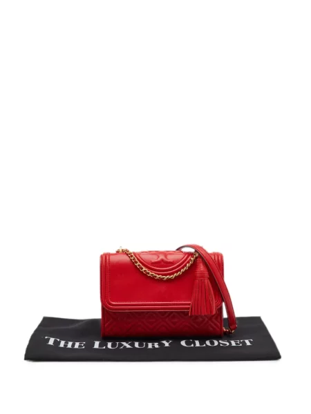 Matlasat geanta crossbody Tory Burch roșu