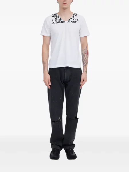 Tricou Mm6 Maison Margiela cu imagine alb