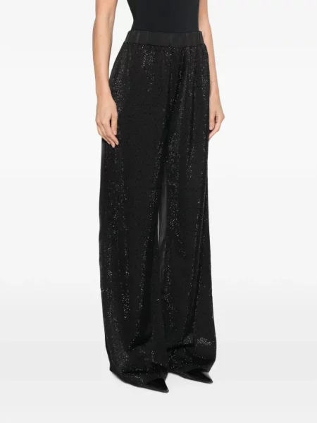 Pantaloni Twenty Fourhaitch din satin negru