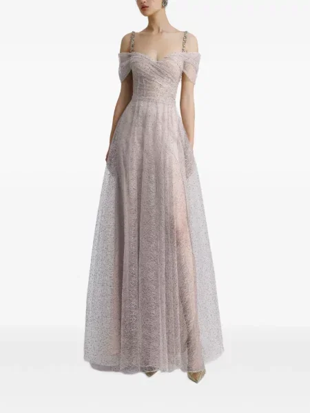 Rochie maxi Gemy Maalouf evazată roz