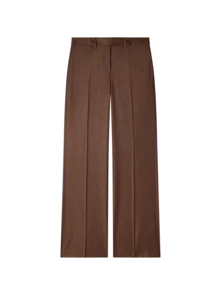 Pantaloni Paul Smith de lână maro