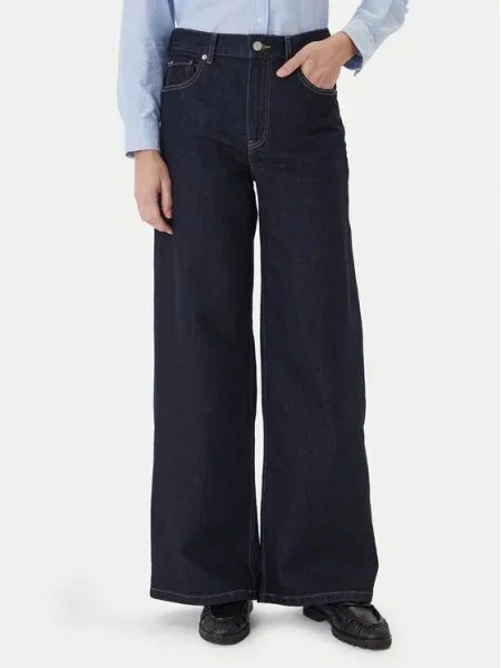 Tommy Hilfiger Blugi Bleumarin Wide Leg