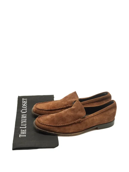 Pantofi loafer Tod's din piele de căprioară maro