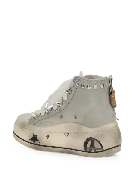 Sneakerși R13 zdrențuiți albastru
