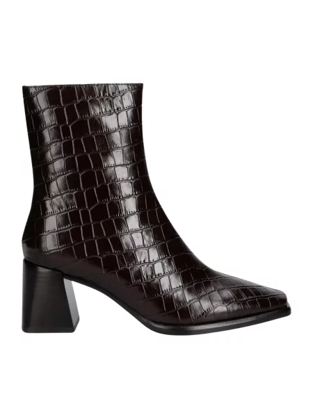 Botki Jeffrey Campbell skórzane brązowe